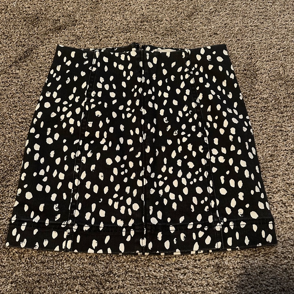 Jolt Black and White Mini Pencil Skirt Cocktail